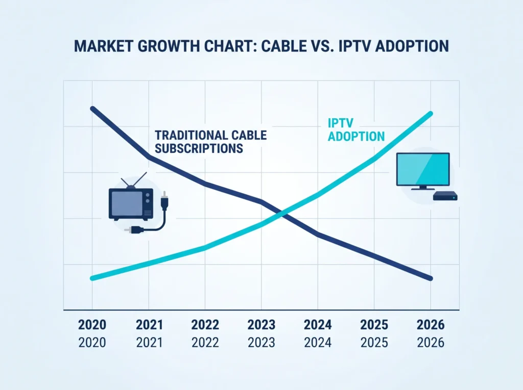 IPTV growth chart