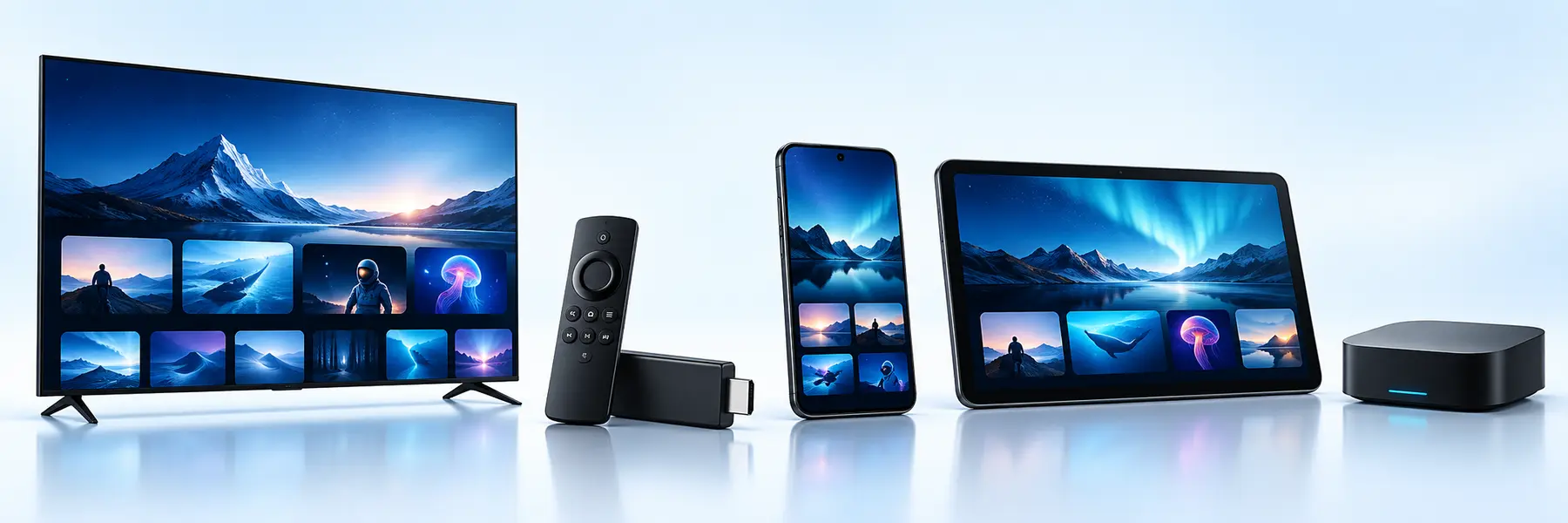Television, Fire TV stick, smartphone, tablet and Android TV box compatible with CAST4K