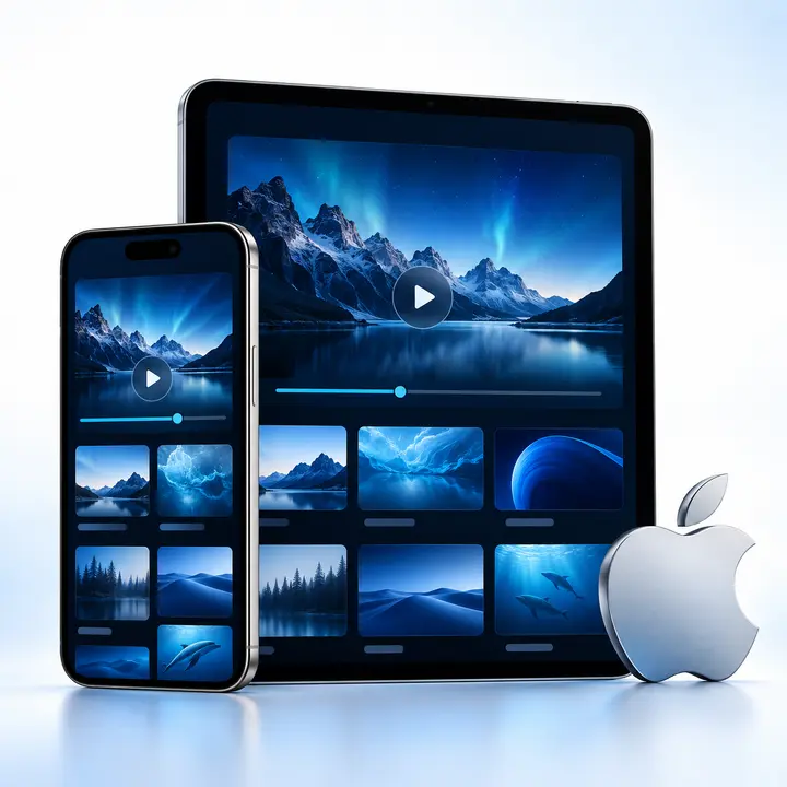 CAST4K media player installation on iPhone and iPad